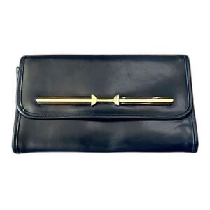 Vintage Faux Leather Clutch Smoking Costume Bag Theater Retro 80s 90s Purse